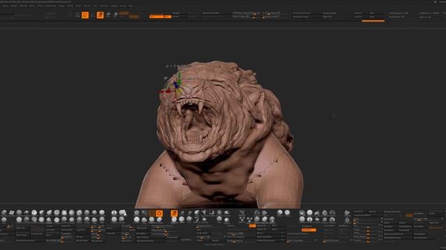 Kasucast #1 - Sculpting a Conceptual Lion in ZBrush w/ commentary смотреть онлайн