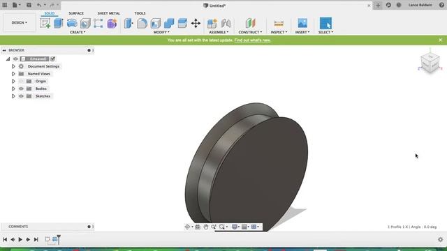 Creating a Pulley Using Revolve in Fusion 360 смотреть онлайн