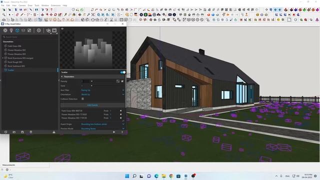 How to use Scatter Tool in V Ray 5 Sketchup? смотреть онлайн