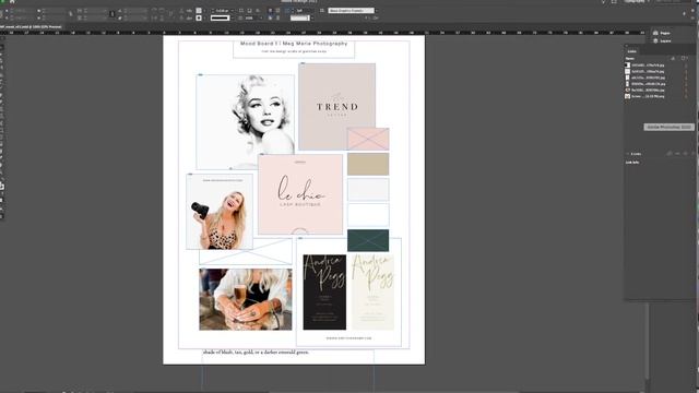 Designing a Mood Board in Adobe InDesign - Process Video Timelapse смотреть онлайн