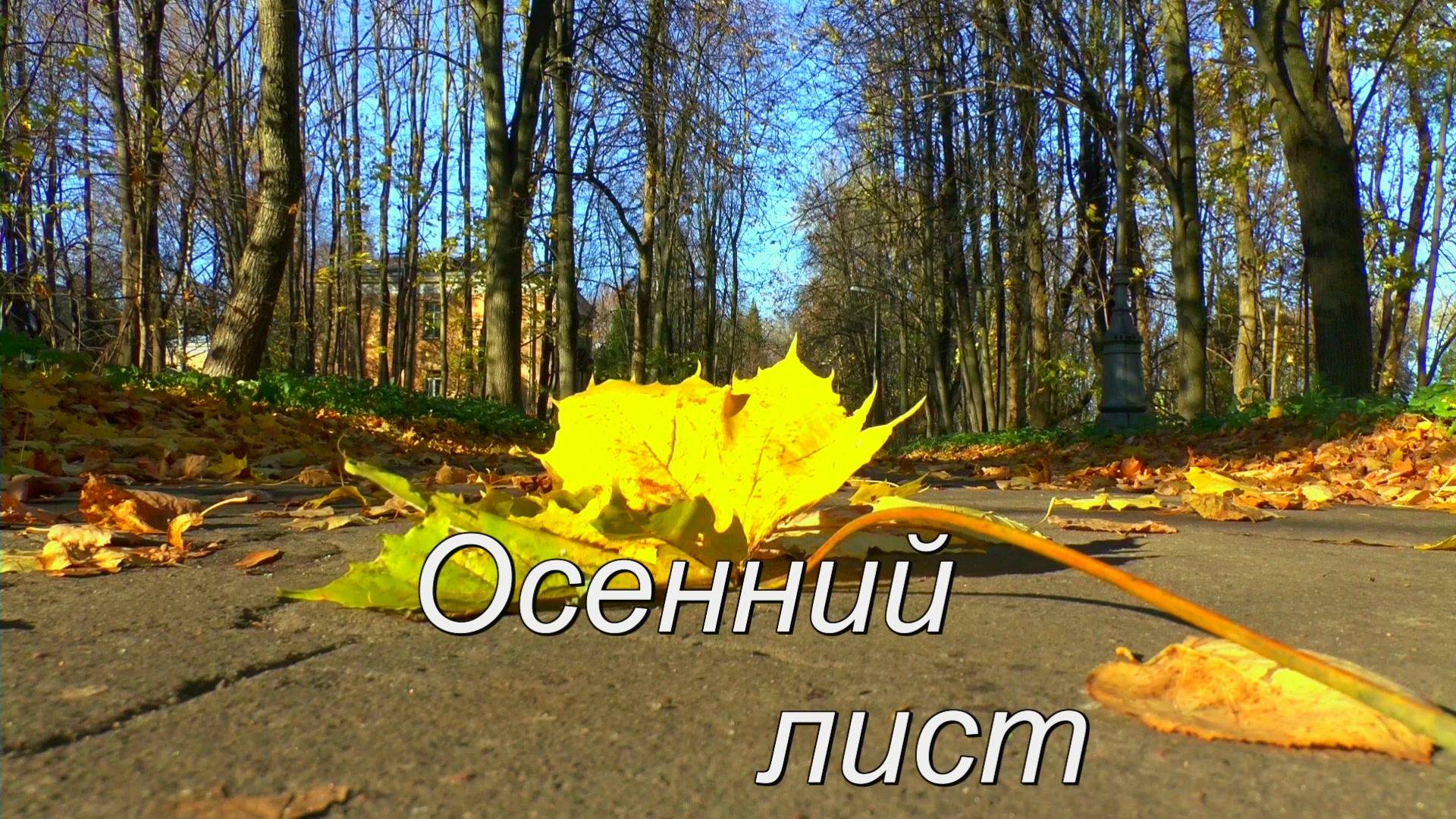 Осенний лист смотреть онлайн