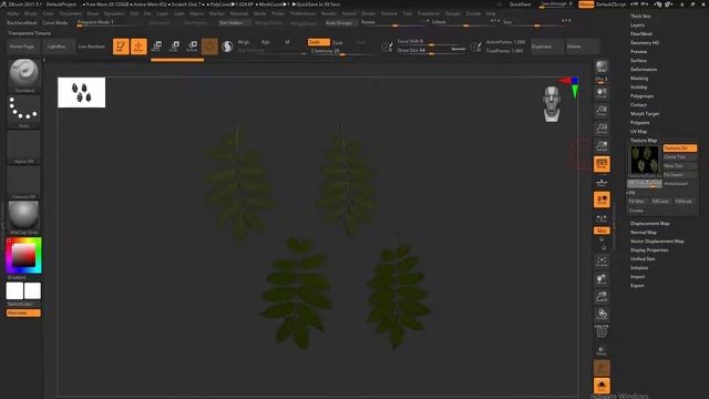 Zbrush - Texture map transparency смотреть онлайн