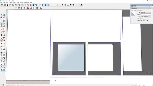 Sketchup wall design. смотреть онлайн