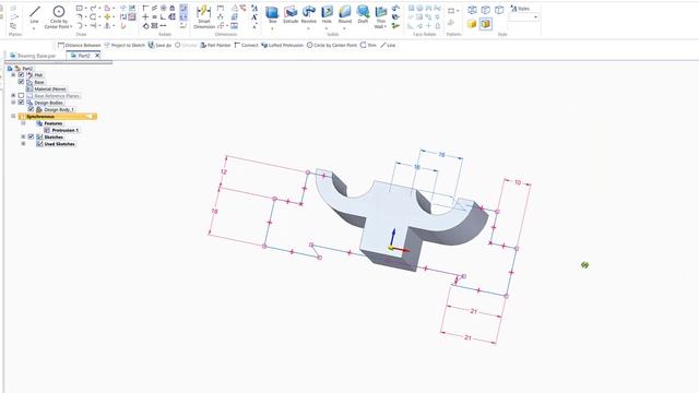 Solid Edge Tutorial - Bearing Base - Exercise 8 смотреть онлайн