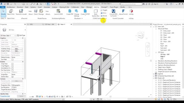 Revit add-ins - Coins Section Box смотреть онлайн