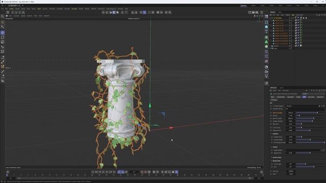 Cinema 4d 2024.40: Ivy Generator (New!) смотреть онлайн