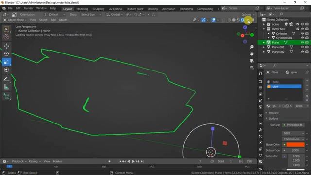 blender 3 0 tron motorbike medeling animation смотреть онлайн