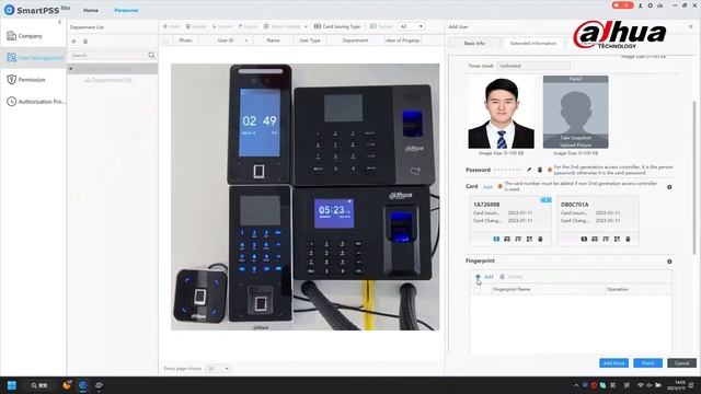 DAHUA Attendance setting Person management SMARTPSS LITE смотреть онлайн
