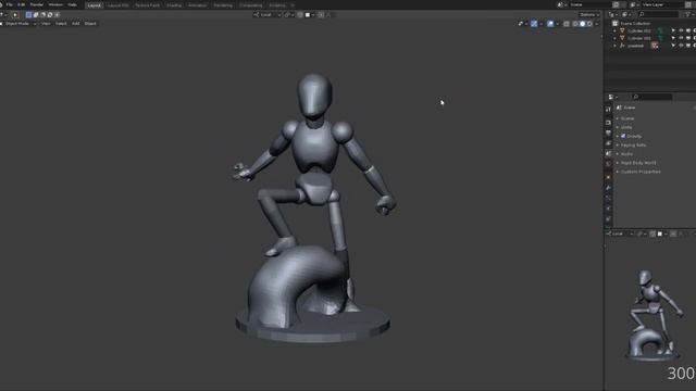 Sculpting a Wood Elf Ranger Miniature in Blender Part 1 - Posing and Basic Shapes смотреть онлайн