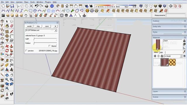 Sketchup tutorial - Podium, efekt bump - part2 смотреть онлайн