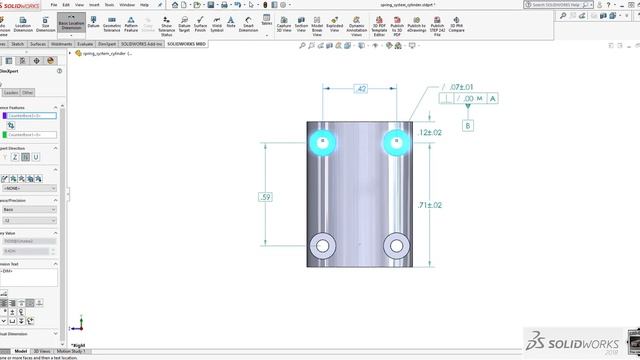 DimXpert Part 2 - Advanced Techniques - SOLIDWORKS 2018 смотреть онлайн