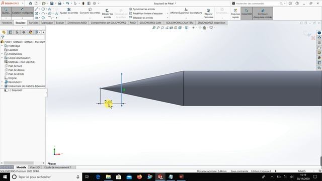 solidworks modélisation d'un crayon modeling a pencil смотреть онлайн