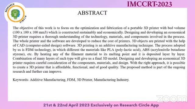 8th IMCCRT 2023 (21st & 22nd April)-Day 2 Session 2 смотреть онлайн