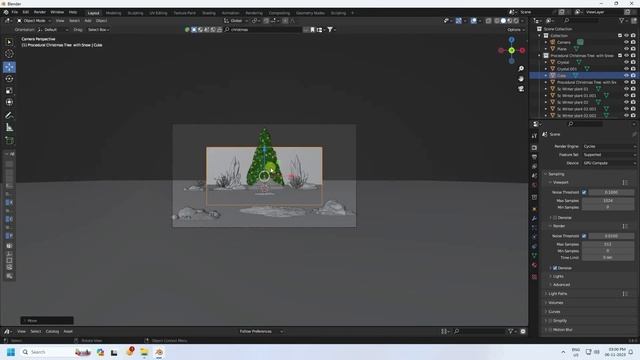 Blender Tutorial : Create a Beautiful Winter Landscape in Blender смотреть онлайн