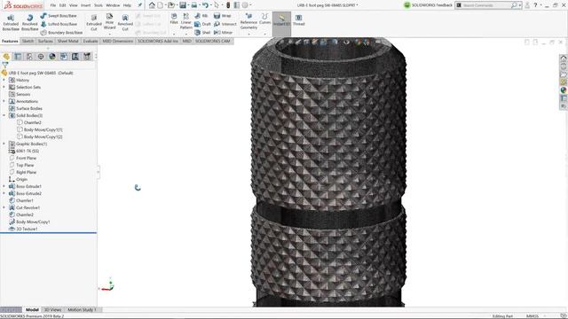 SOLIDWORKS 2019 Favorite Feature - 3D Texture смотреть онлайн