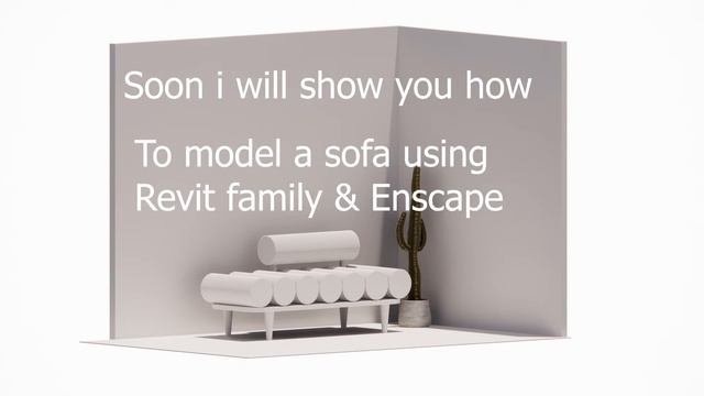 How to model a sofa using Revit family & Enscape 3.1 смотреть онлайн
