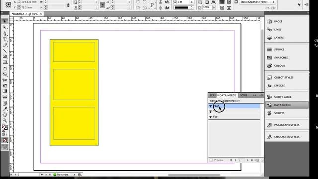Indesign Data Merge смотреть онлайн