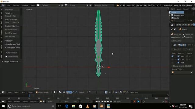 How to make 3d Sword FANTASY MASTER DUAL FANGS on blender смотреть онлайн