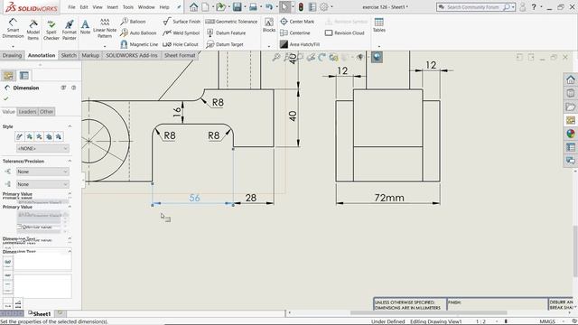 SolidWorks Basic Drawing Tutorial смотреть онлайн