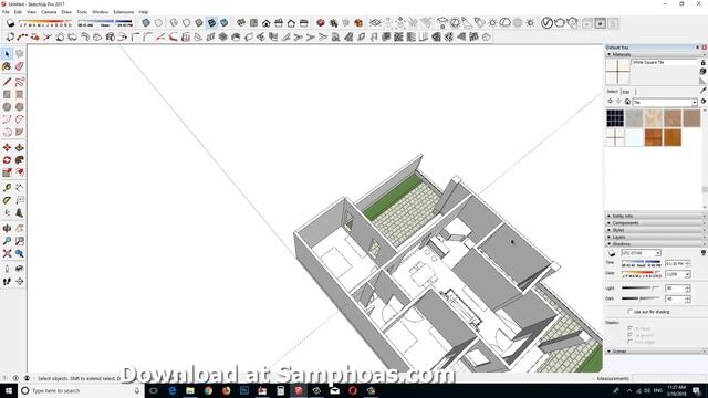 10x15m Home Design Plan | One Story House | 3 Bedroom | Sketchup Design смотреть онлайн