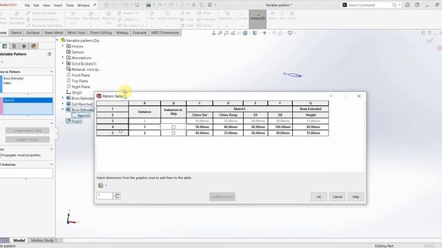 #25.4 Tự Học Solidworks 2022 - Variable Pattern | Fill Pattern смотреть онлайн