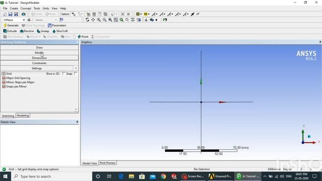 Ansys Tutorial-1 (Sketching) смотреть онлайн