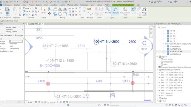 Revit 2025 New Features Bending Detail for Rebar Tags смотреть онлайн