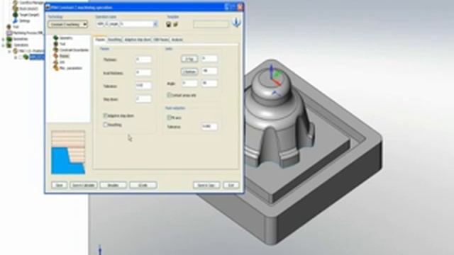 SolidCAM 3D Milling HSM Constant Z Helicalflv смотреть онлайн