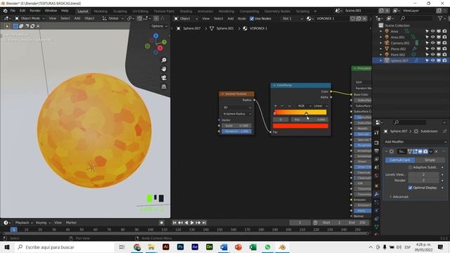 TEXTURA PROCEDURAL con VORONOI TEXTURE - BLENDER 2022 смотреть онлайн
