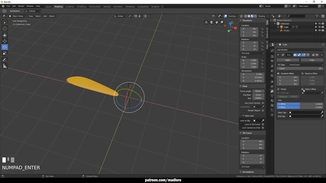 Radial Array Modifier Duplicate a Shape in a Circle - Blender 2.8 Tutorial смотреть онлайн