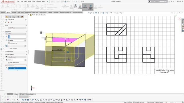 [Practice 17] SOLIDWORKS 3D basic for beginner смотреть онлайн