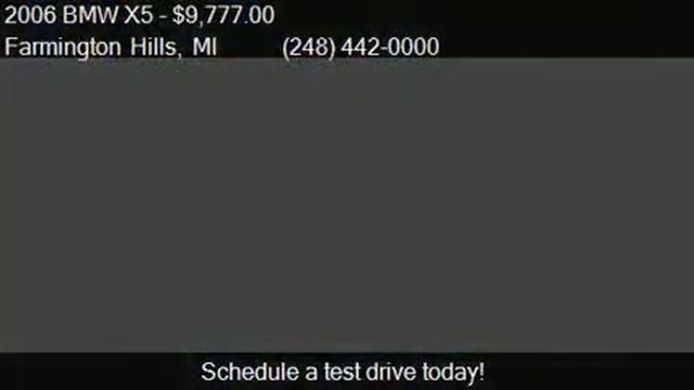 2006 BMW X5 3.0i AWD 4dr SUV for sale in Farmington Hills, M смотреть онлайн