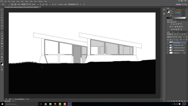 Exporting Elevations from Sketchup to Photoshop смотреть онлайн