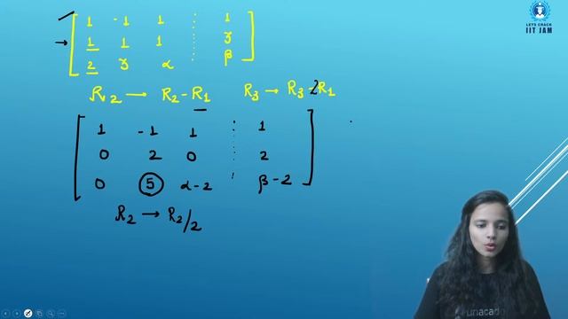 Linear Algebra: System Of Equations Questions Practice | Maths |Let's Crack IIT JAM | Shivangi Taya смотреть онлайн
