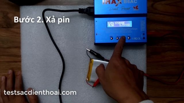 Test dung lượng pin Li Po 8000mAh dùng Imax B6 AC смотреть онлайн
