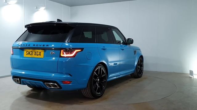 Range Rover Sport SVR 5.0 v8 SVO Bespoke Miami Blue Gloss смотреть онлайн