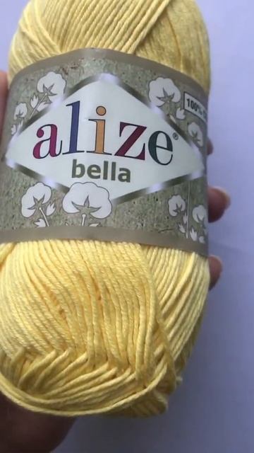 Подробный обзор пряжи Alize Bella 50гр(Хлопок 100%) №110 Лимонный