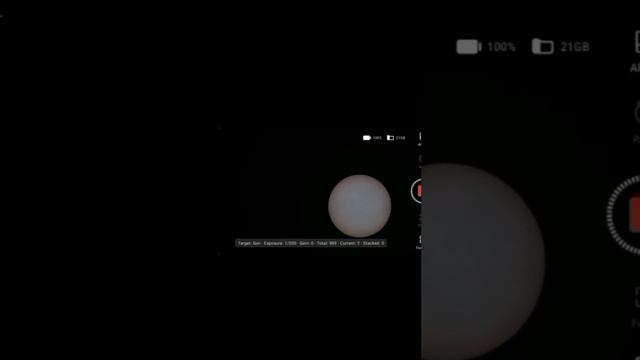 The sun through dwarf 2 smart telescope you can see sun spots. смотреть онлайн