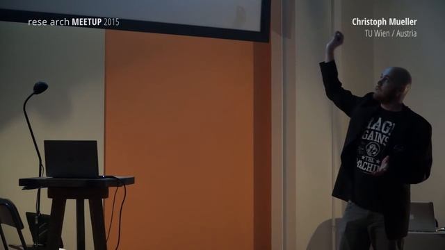 CHRISTOPH MUELLER at rese arch MEETUP 2015 смотреть онлайн
