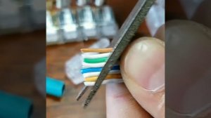 Опрессовка коннектора CAT7