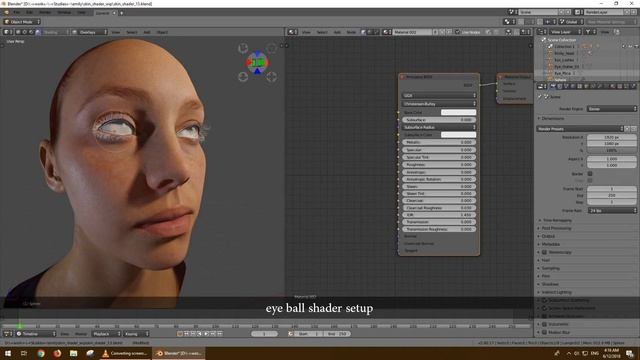 Setup and test human skin shader on blender 2.8 eevee смотреть онлайн