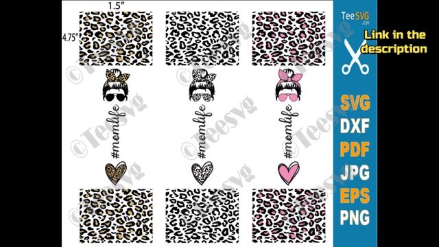 Mom Life Pen Wraps SVG PNG, Mom Life Leopard Waterslide SVG Wrap, Glitter Pen Wraps Cheetah Pen War смотреть онлайн