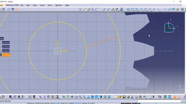 CATIA V5 || Gear Design || Part Design || CAD Tutorials || Mechanical Engineering смотреть онлайн