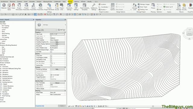 Revit - topography - customizing and adding contour lines by color and line type смотреть онлайн