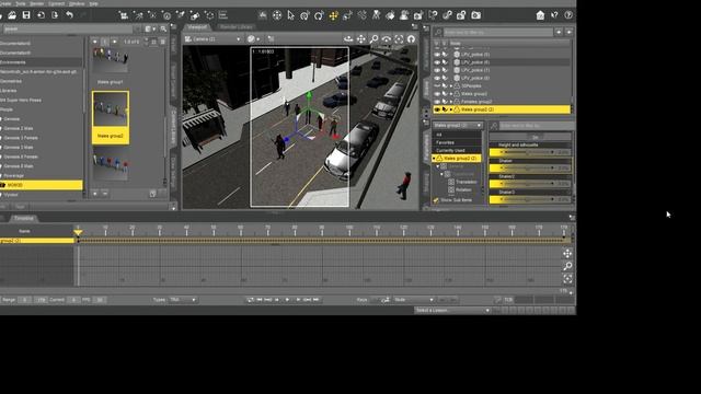 Adding 3D Character Figures In A Scene using DAZ Studio #daz3d #picmocomics смотреть онлайн