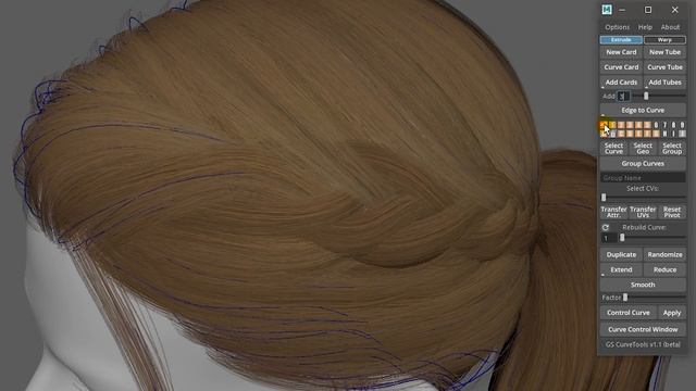 Control Example - GS CurveTools v1.0 Plug-in Demo - Real-time Hair Cards смотреть онлайн