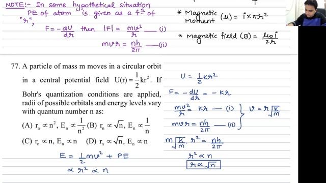 Lecture 33 | CJM21 | Bohr Model for H like atom смотреть онлайн