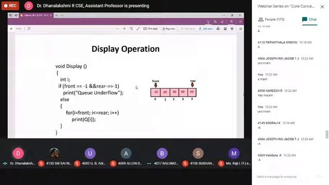 Webinar on Queue ADT by Dr.R. Dhanalakshmi || CSE || RMKEC || on 14.07.2020 FN смотреть онлайн