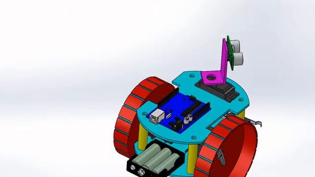 Arduino Rover Robot SolidWorks Animation смотреть онлайн