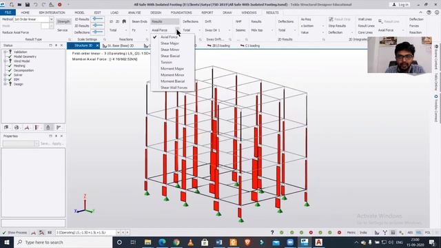 Check Load Analysis in Tekla Structural Designer || Load Analysis in TSD || Axial Force in Tekla смотреть онлайн